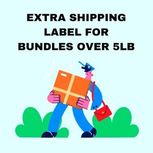 Extra Shipping Label for Bundles Over 5lb